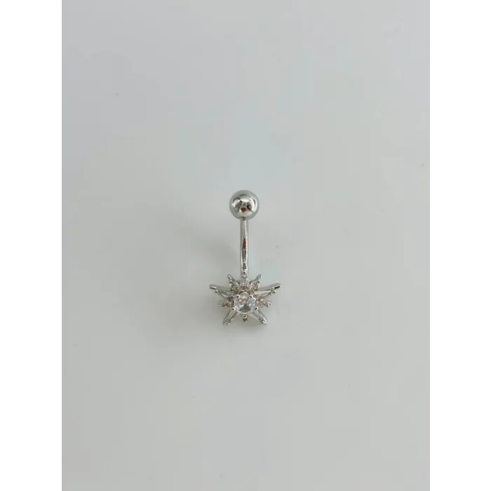 Kutup Yıldızı Detaylı Göbek Piercing - Pg0161