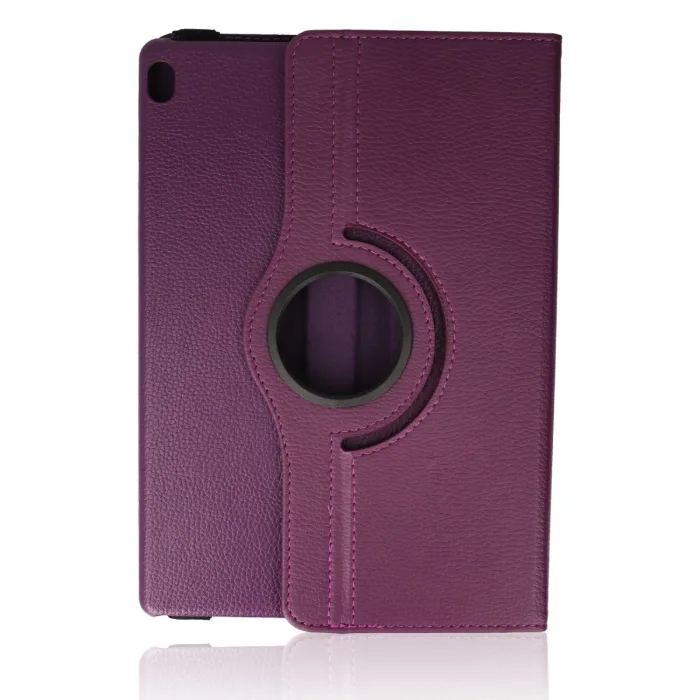 Lenovo M10 X505f Kılıf 360 Tablet Deri Kılıf - Mürdüm