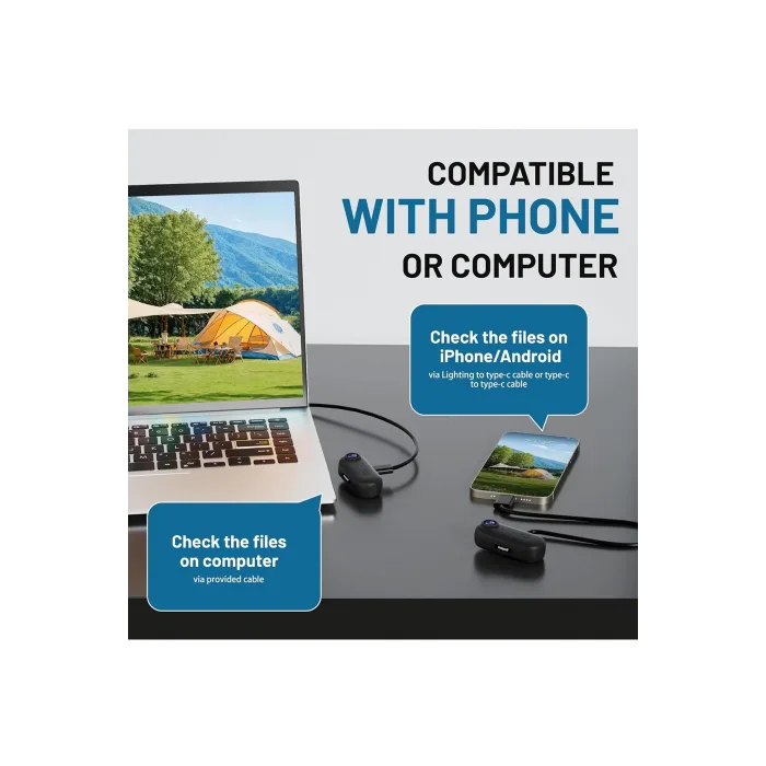 Mini Wıfı Aksiyon Kamerası 1080p Taşınabilir Vücut Kamerası Giyilebilir Video Kaydedici Ipx7 Su Geçirmez