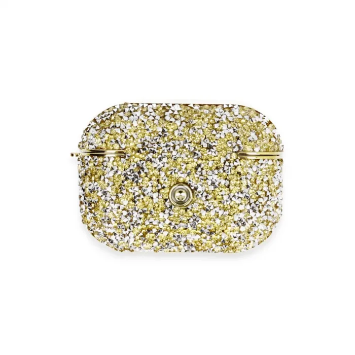 Newface Airpods Pro 2 (2.nesil) Luz Taşlı Kılıf - Gold
