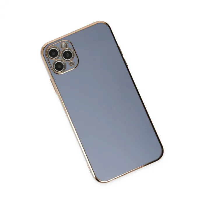 Newface Apple iPhone 11 Pro Max Kılıf Volet Silikon - Mavi