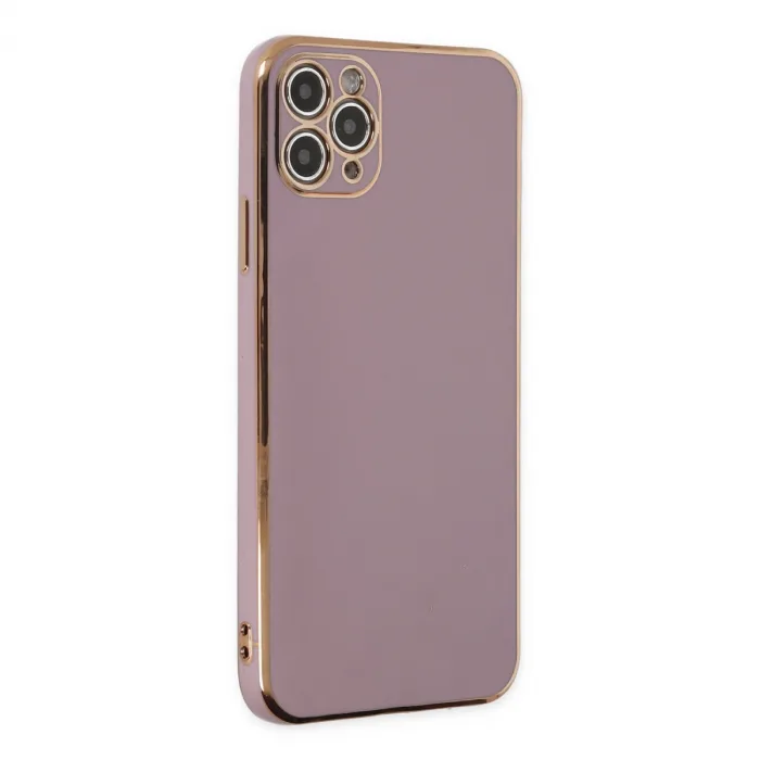 Newface Apple iPhone 11 Pro Max Kılıf Volet Silikon - Mor