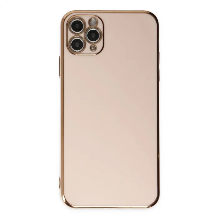Newface Apple iPhone 11 Pro Max Kılıf Volet Silikon - Pembe