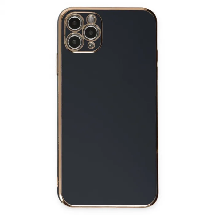 Newface Apple iPhone 11 Pro Max Kılıf Volet Silikon - Siyah