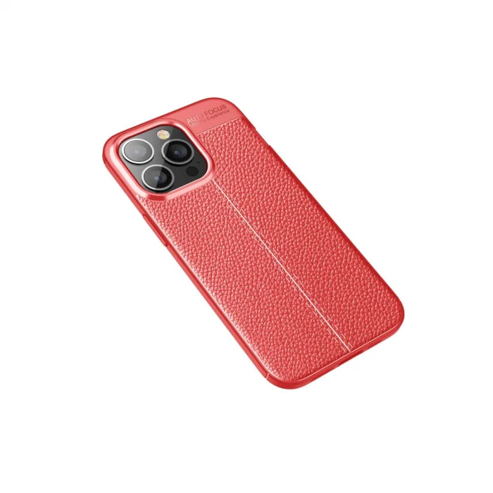 iPhone 13 Pro Kılıf Auto Focus Kapak - Kırmızı