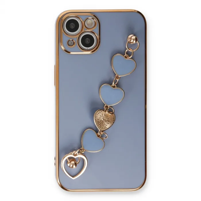 iPhone 14 Plus Kılıf Esila Silikon - Gri