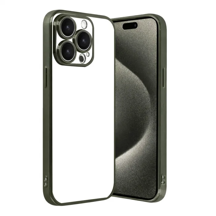 İphone 15 Pro Max Razer Lensli Silikon - Yeşil