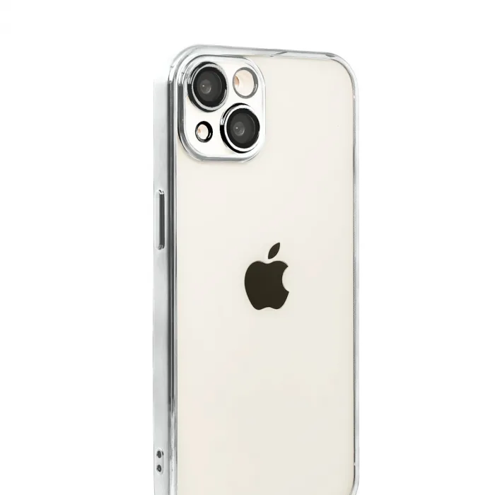 İphone 15 Razer Lensli Silikon - Gümüş