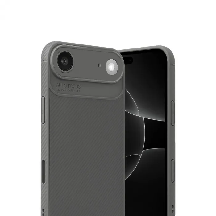 İphone 17 Air Auto Focus Karbon Kapak - Gri