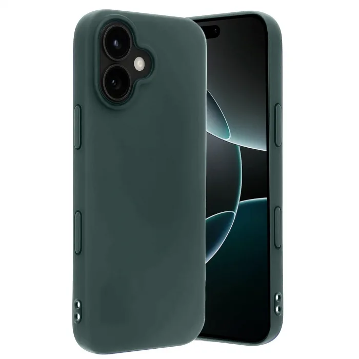 İphone 17 First Silikon - Koyu Yeşil