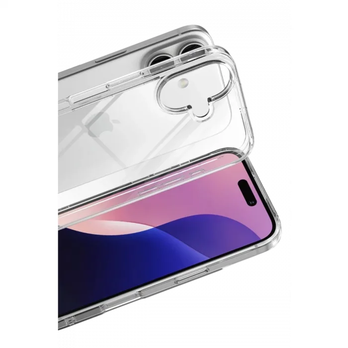 İphone 17 Lüx Şeffaf Silikon - Şeffaf
