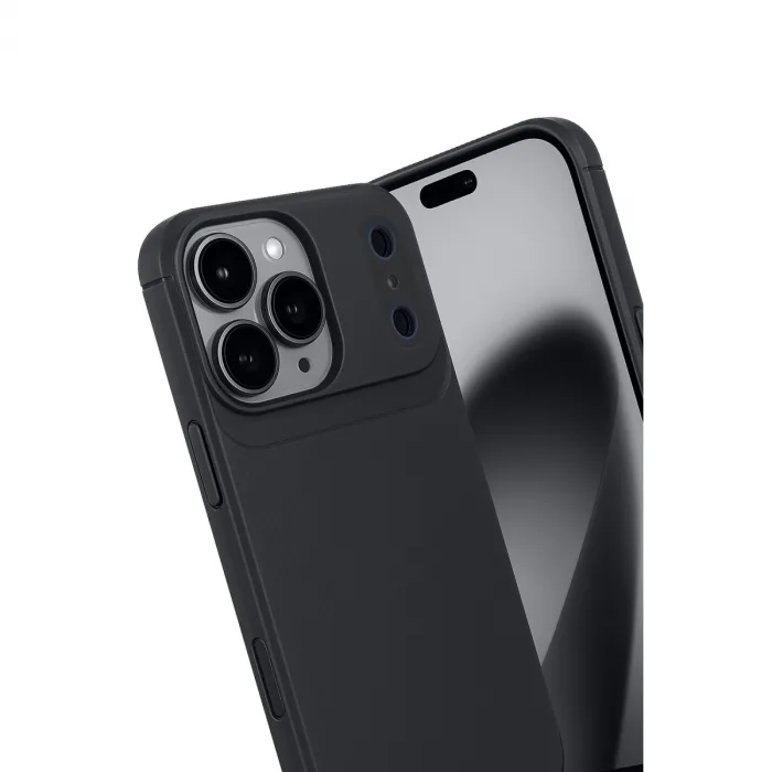 İphone 17 Pro Auto Focus Karbon Kapak - Siyah