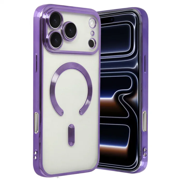 İphone 17 Pro Kross Magneticsafe Kapak - Mor