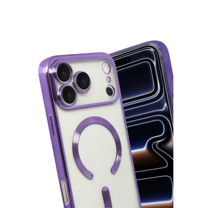 İphone 17 Pro Kross Magneticsafe Kapak - Mor