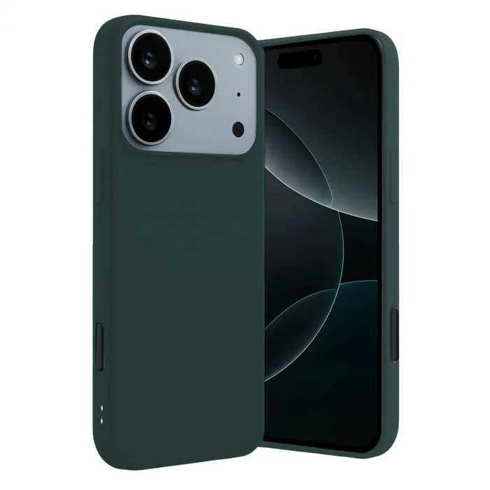 İphone 17 Pro Max First Silikon - Koyu Yeşil