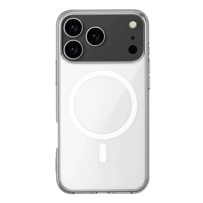 İphone 17 Pro Max Kılıf Magneticsafe Şeffaf Silikon - Şeffaf