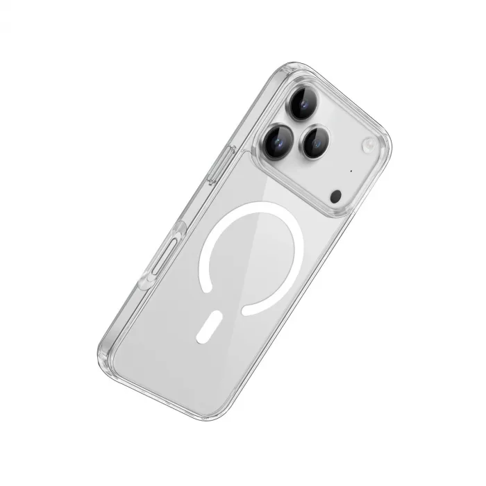 İphone 17 Pro Max Kılıf Pc Real Magsafe Kapak - Şeffaf