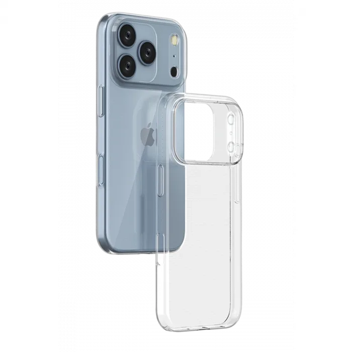 İphone 17 Pro Max Lüx Şeffaf Silikon - Şeffaf