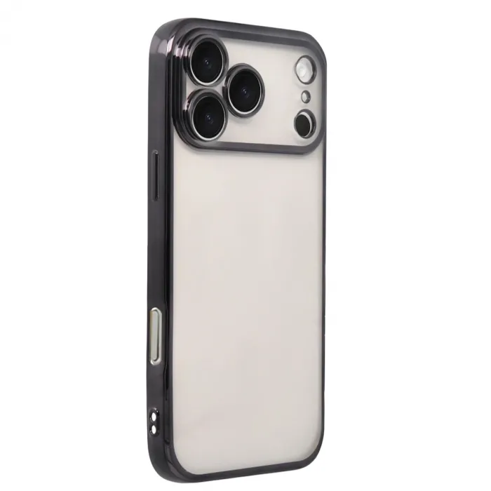 İphone 17 Pro Max Razer Lensli Silikon - Siyah
