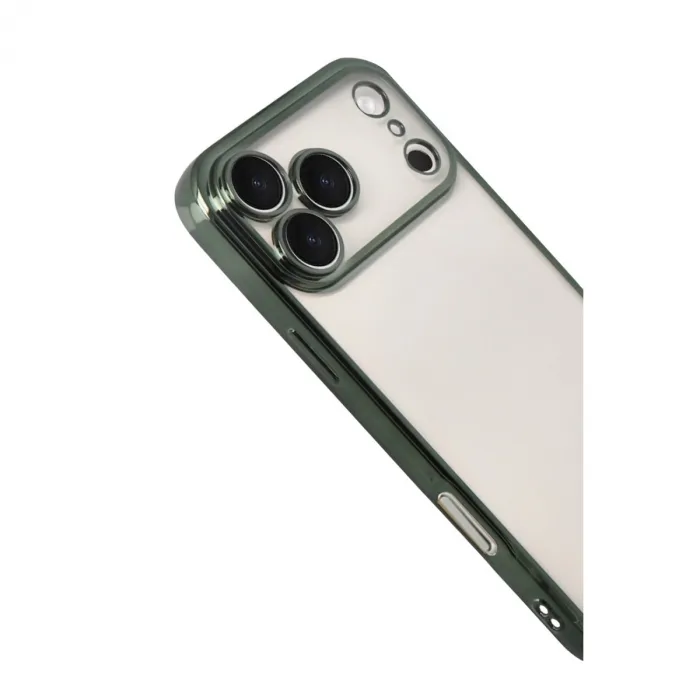 İphone 17 Pro Max Razer Lensli Silikon - Yeşil