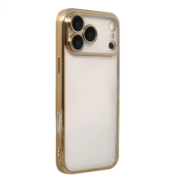 İphone 17 Pro Razer Lensli Silikon - Gold