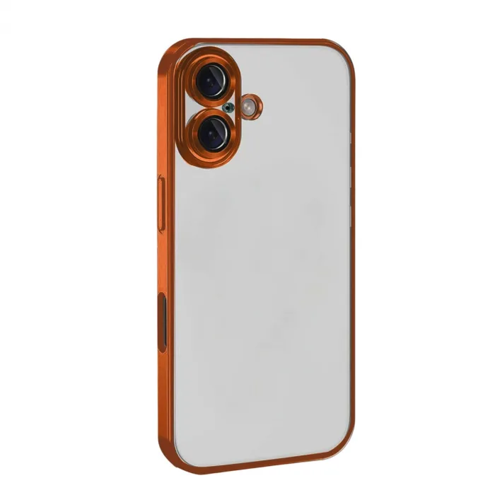 İphone 17 Razer Lensli Silikon - Turuncu