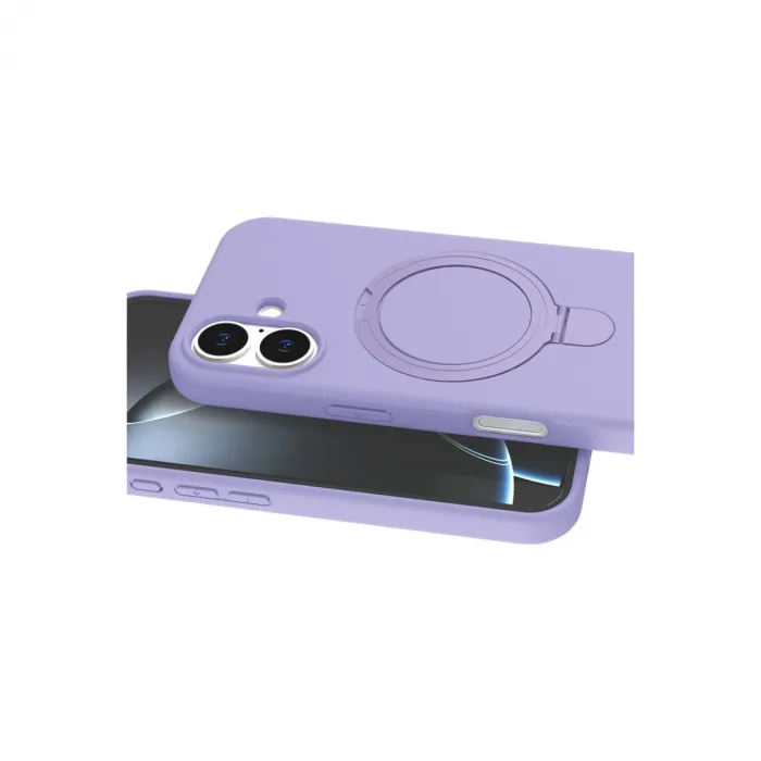 İphone 17 Regal Magsafe Standlı Kapak - Lila
