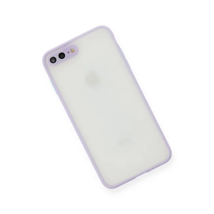 Newface Apple iPhone 7 Plus Kılıf Montreal Silikon Kapak - Mor