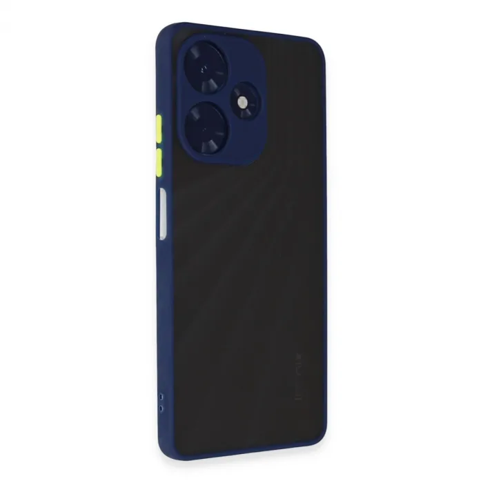 Newface İnfinix Hot 30 4g Kılıf Montreal Silikon Kapak - Lacivert