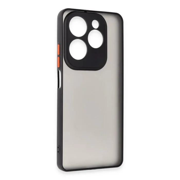 Newface İnfinix Hot 40 Pro Kılıf Montreal Silikon Kapak - Siyah