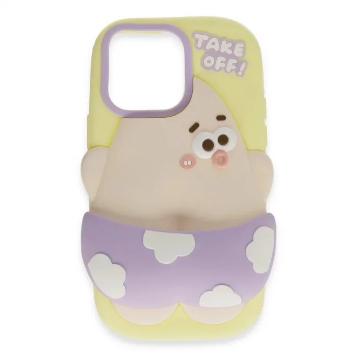 Newface İphone 15 Pro Kılıf Poky Karakter Silikon Kapak - Desen 5