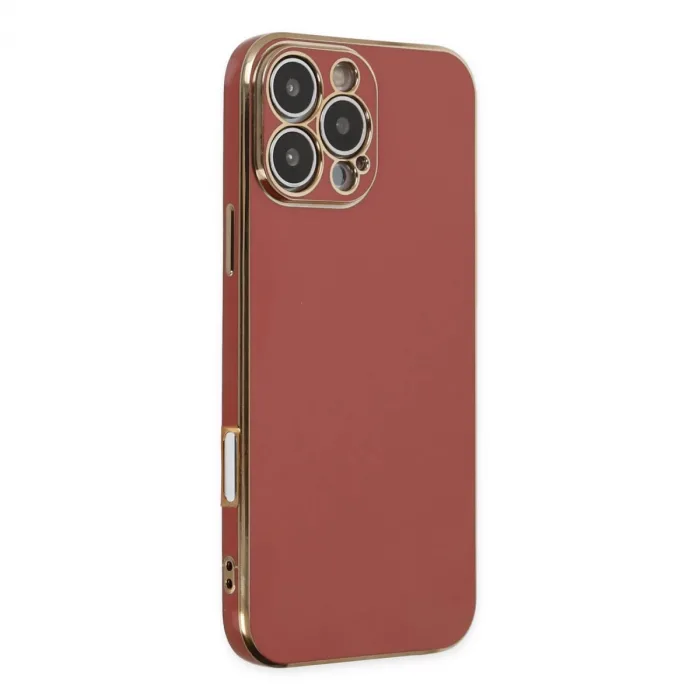 Newface İphone 16 Pro Kılıf Volet Silikon - Kırmızı