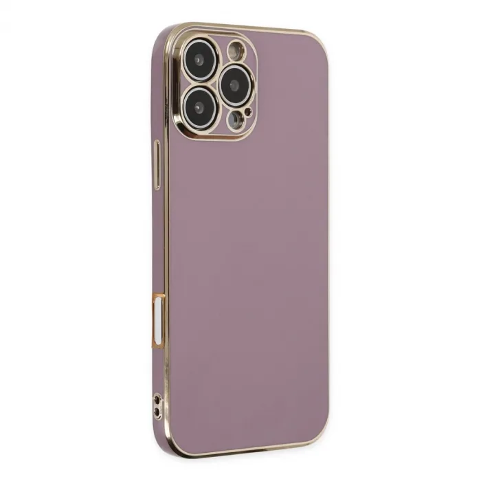 Newface İphone 16 Pro Max Kılıf Volet Silikon - Mor