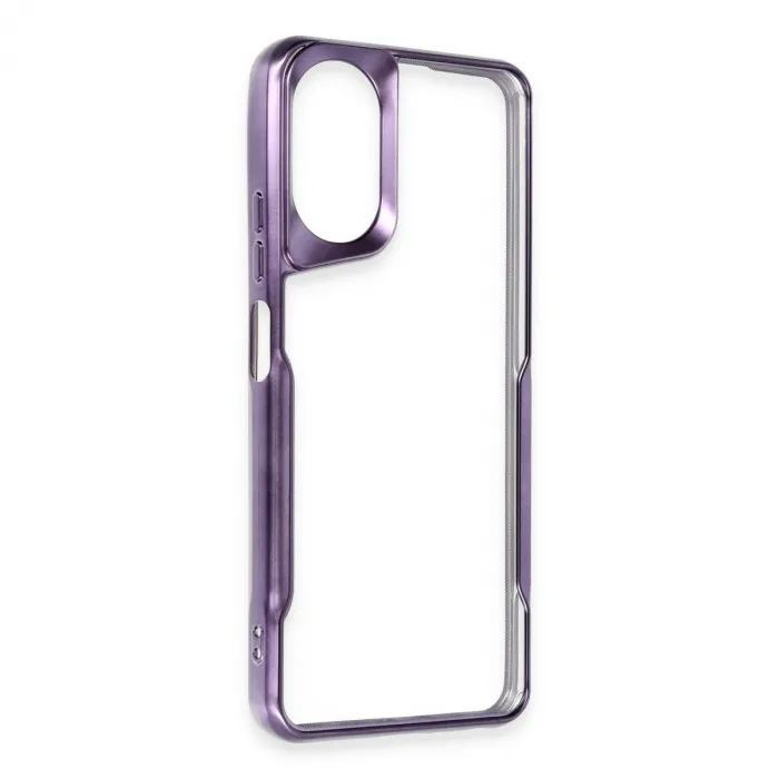 Newface Oppo A38 Kılıf Boyi Silikon Kapak - Derin Mor