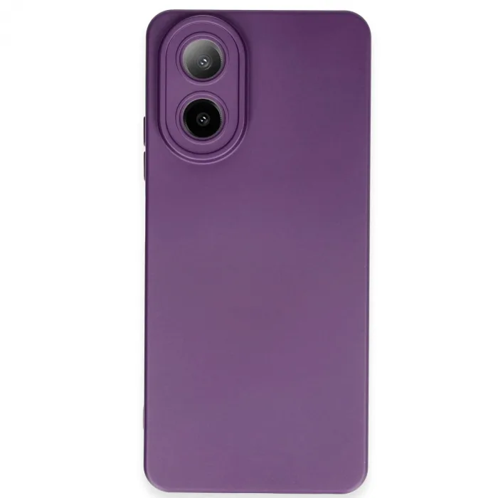 Newface Oppo A38 Kılıf Nano İçi Kadife Silikon - Mor