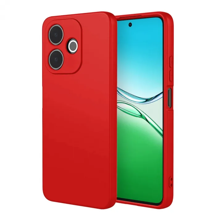 Oppo A5 Pro 4g First Silikon - Kırmızı