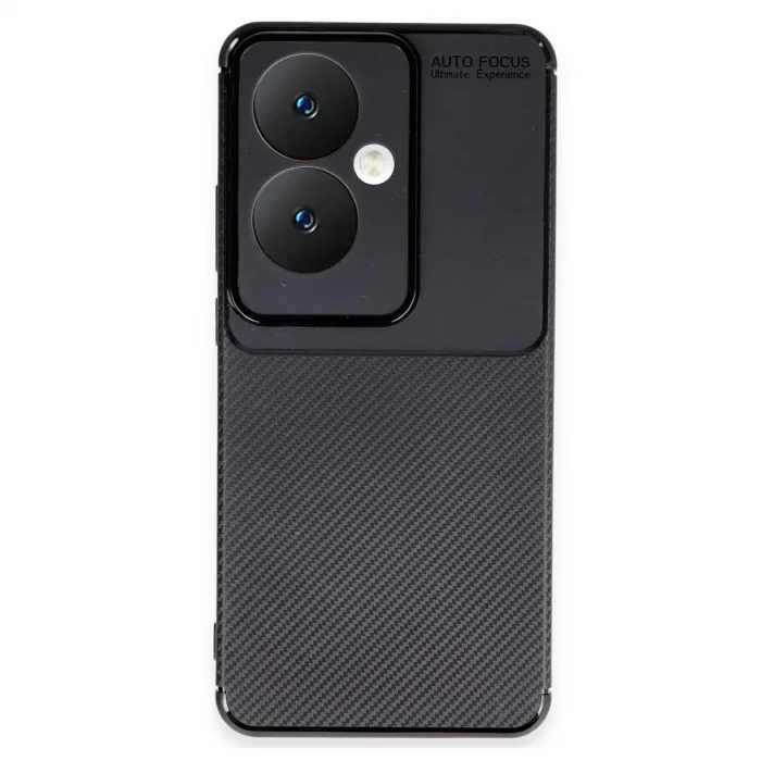 Newface Oppo Reno 11f Kılıf Auto Focus Karbon Kapak - Siyah