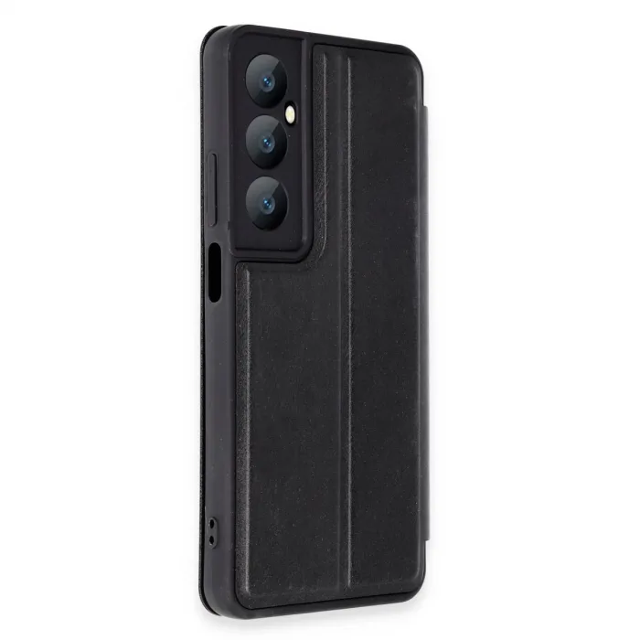 Newface Realme C65 Kılıf Flip Cover - Siyah