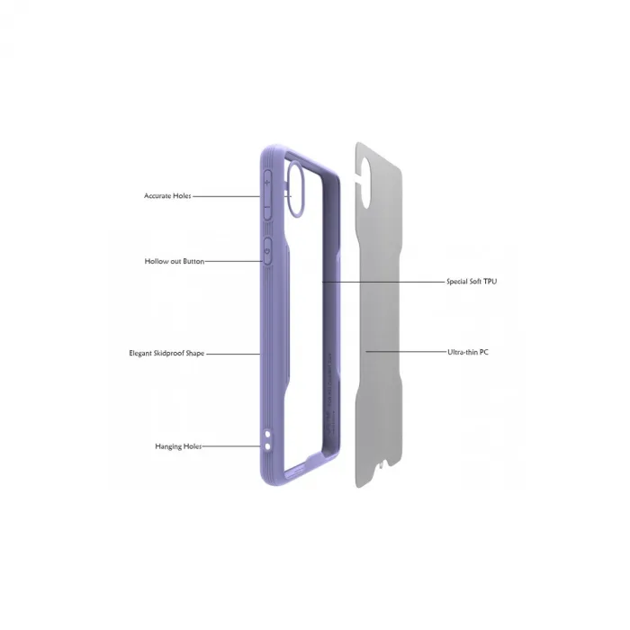 Newface Samsung Galaxy A01 Core Kılıf Platin Silikon - Pembe
