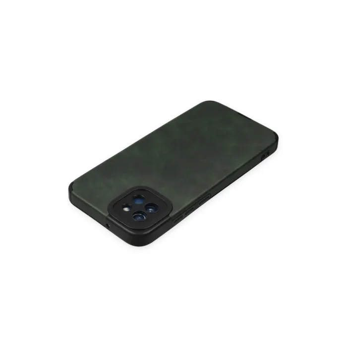 Samsung Galaxy A03 Kılıf Loop Deri Silikon - Yeşil