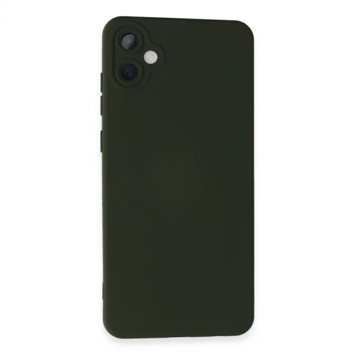 Newface Samsung Galaxy A05 Kılıf Nano İçi Kadife Silikon - Koyu Yeşil