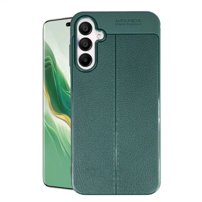 Newface Samsung Galaxy A15 4g Kılıf Auto Focus Kapak - Koyu Yeşil