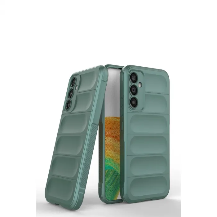 Newface Samsung Galaxy A15 4g Kılıf Optimum Silikon - Koyu Yeşil