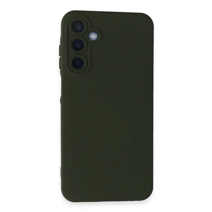 Newface Samsung Galaxy A25 5g Kılıf Nano İçi Kadife Silikon - Koyu Yeşil