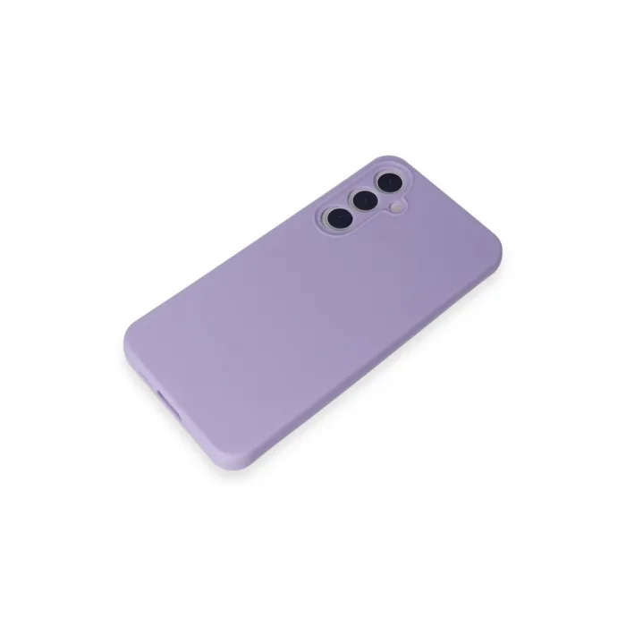 Newface Samsung Galaxy A55 5g Kılıf Nano İçi Kadife Silikon - Lila