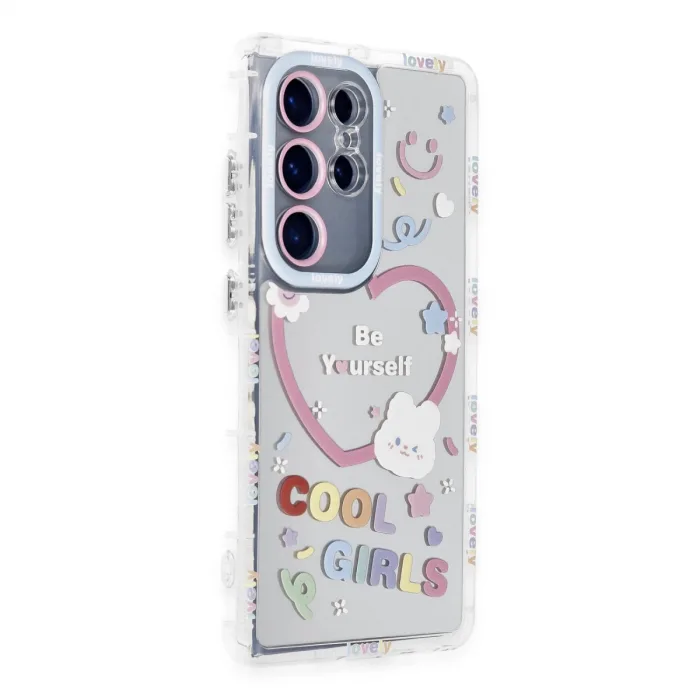 Newface Samsung Galaxy S23 Ultra Kılıf Reflexion Desenli Kapak - Desen 1