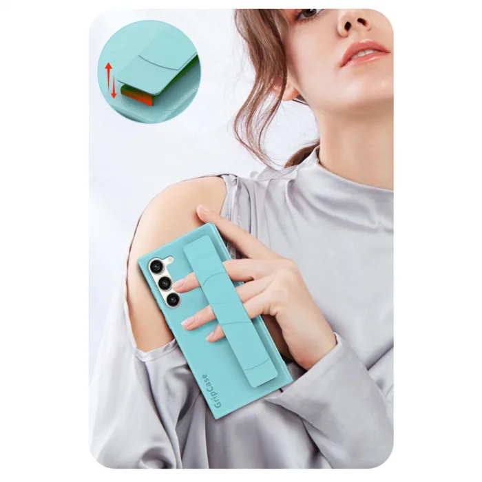 Newface Samsung Galaxy S24 Kılıf Data Kapak - Siyah