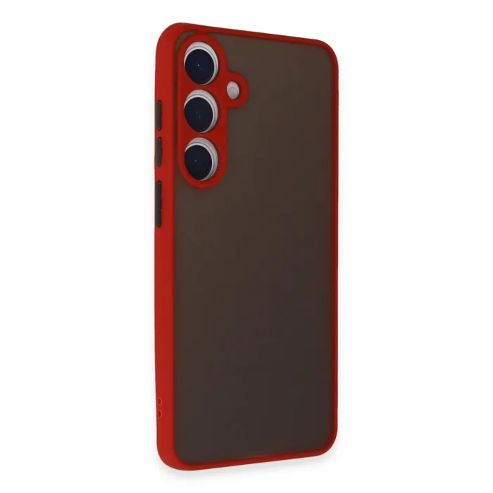 Newface Samsung Galaxy S24 Kılıf Montreal Silikon Kapak - Kırmızı