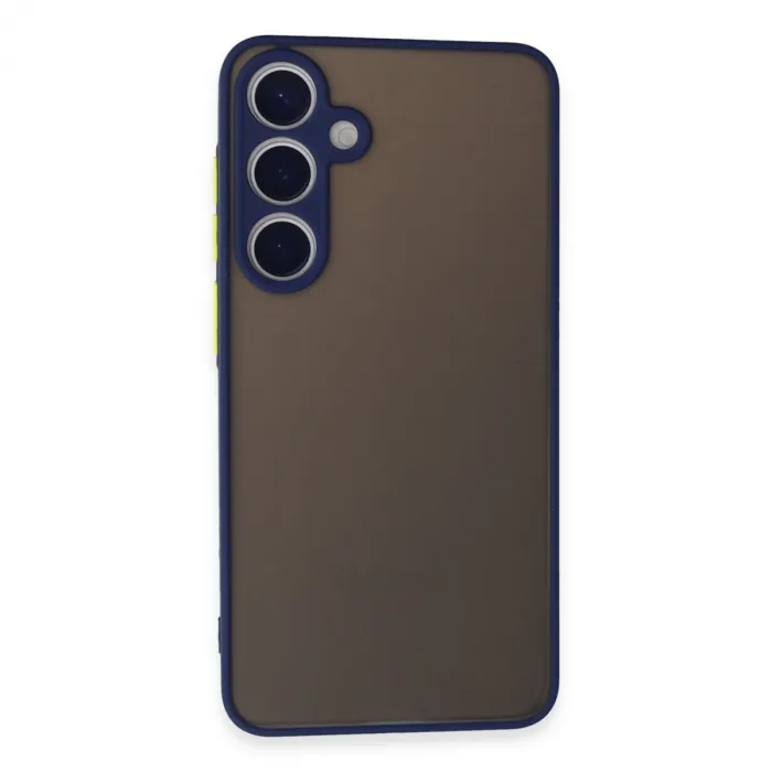 Newface Samsung Galaxy S24 Kılıf Montreal Silikon Kapak - Lacivert