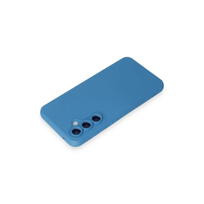 Newface Samsung Galaxy S24 Kılıf Nano İçi Kadife Silikon - Mavi